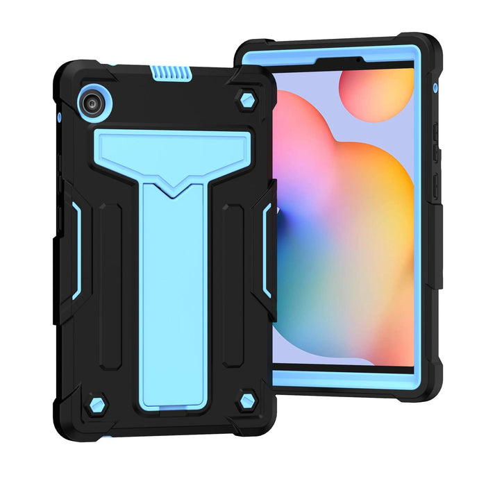 T-Shaped Bracket Contrast Colour Shockproof Pc + Silicone Protective Case