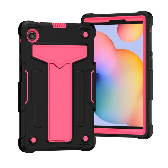 T-Shaped Bracket Contrast Colour Shockproof Pc + Silicone Protective Case