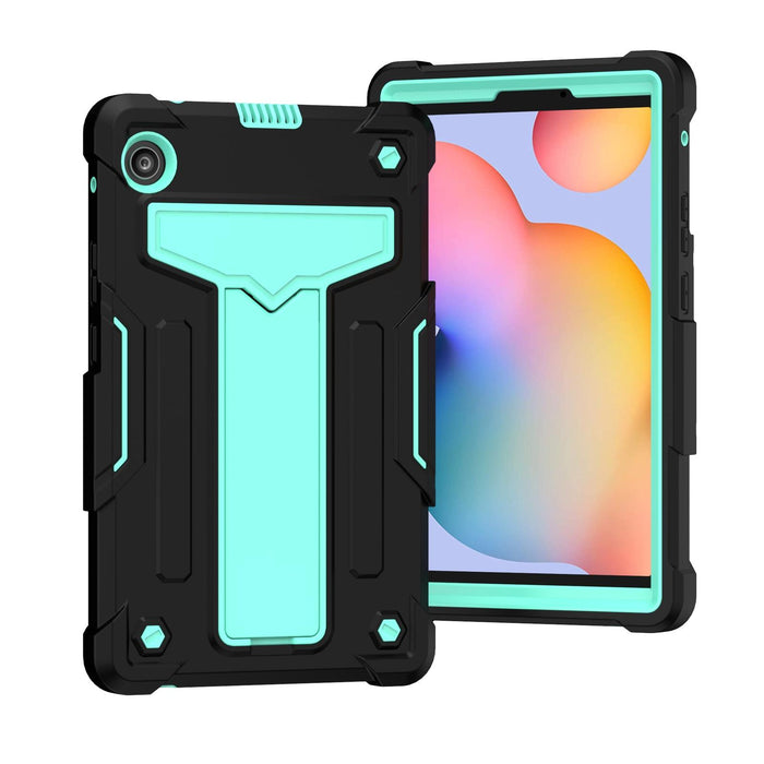 T-Shaped Bracket Contrast Colour Shockproof Pc + Silicone Protective Case