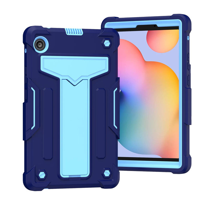 T-Shaped Bracket Contrast Colour Shockproof Pc + Silicone Protective Case