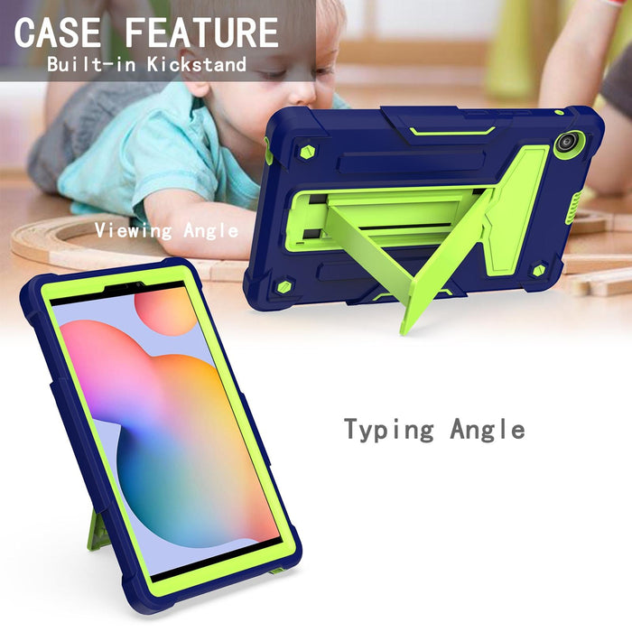 T-Shaped Bracket Contrast Colour Shockproof Pc + Silicone Protective Case
