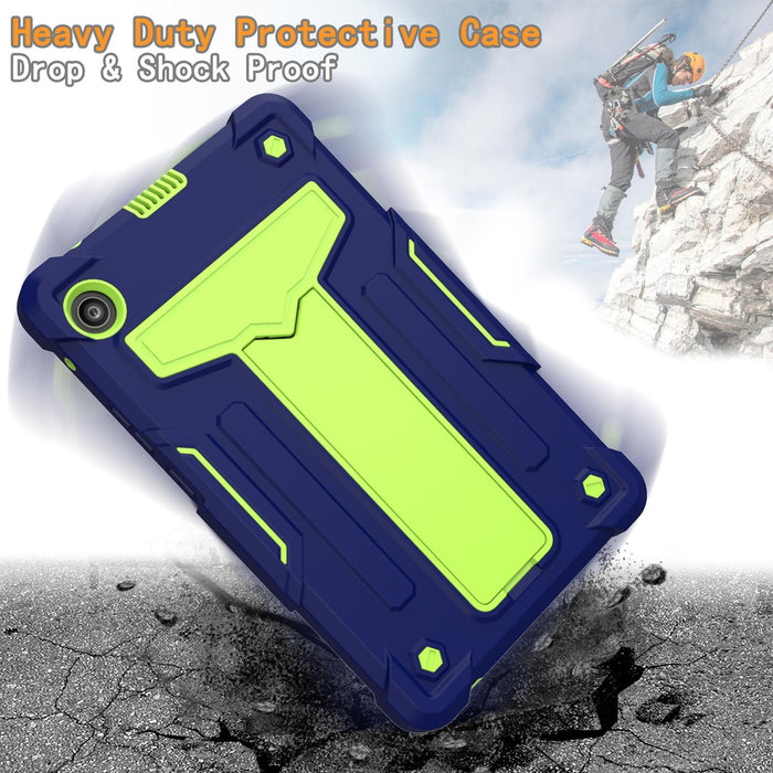 T-Shaped Bracket Contrast Colour Shockproof Pc + Silicone Protective Case