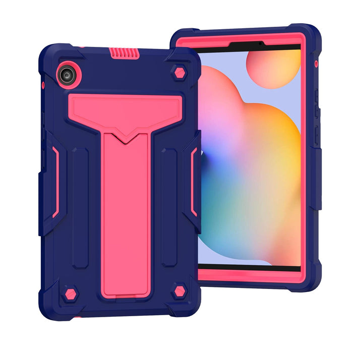 T-Shaped Bracket Contrast Colour Shockproof Pc + Silicone Protective Case