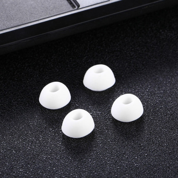 Soft Silicone Ear Caps For Airpods - 2 Pairs With Net