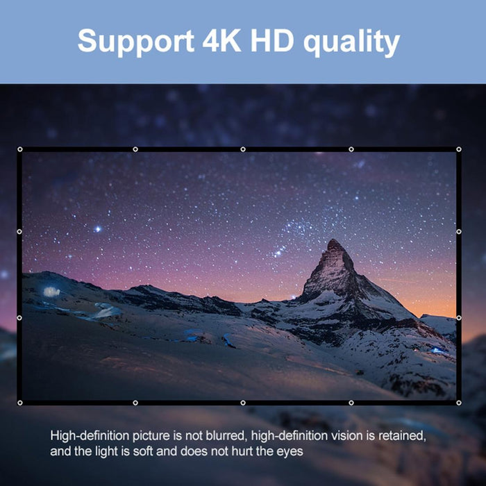 60 Folding Projector Curtain - 4 3 120x90cm Area - Milk