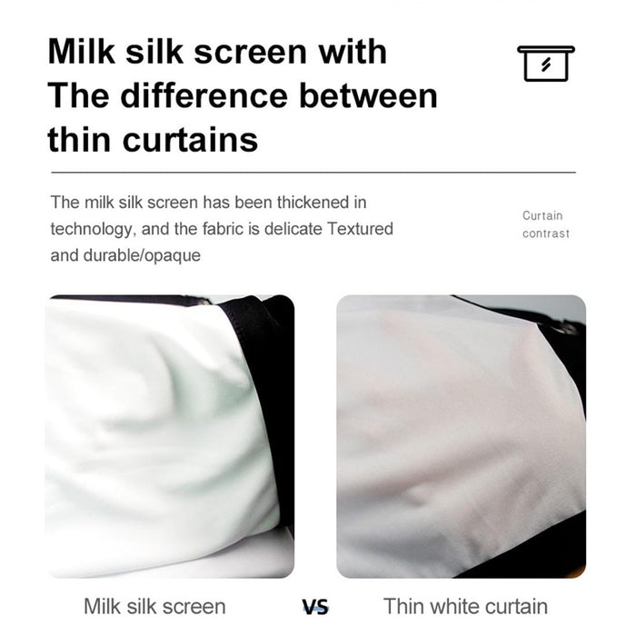60 Folding Projector Curtain - 4 3 120x90cm Area - Milk