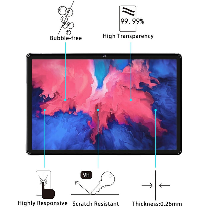 9H Tempered Glass Film For Lenovo Tab P11 / Tab P11 5G / Xiaoxin Pad 11 Inch / Motorola Moto Tab G70 / Blackview Tab 16 / Tcl Nxtpaper 11