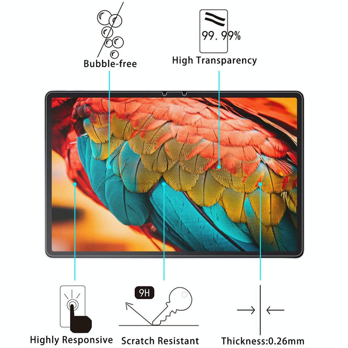 For Lenovo Tab P11 Pro 2 Pcs 9H Hd Explosion-Proof Tempered Glass Film