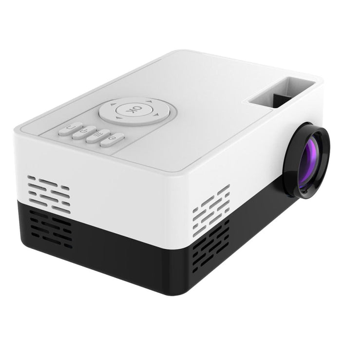 J15 1920 X 1080P Hd Household Mini Led Projector With Tripod Mount Supports Av / Hdmi X 1 / Usb X1 / Tf X 1