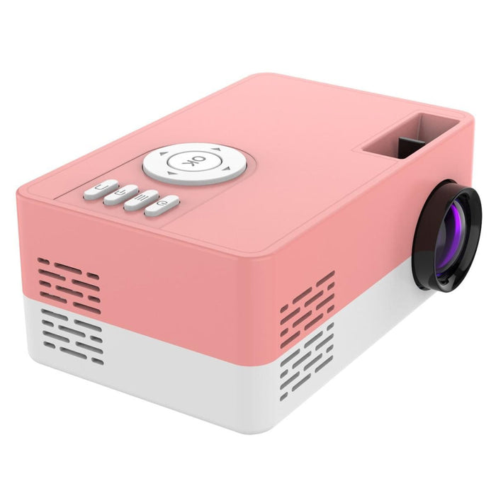 J15 1920 X 1080P Hd Household Mini Led Projector With Tripod Mount Supports Av / Hdmi X 1 / Usb X1 / Tf X 1