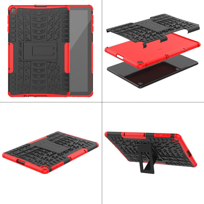 Tire Texture Shockproof Tpu+Pc Protective Case With Holder