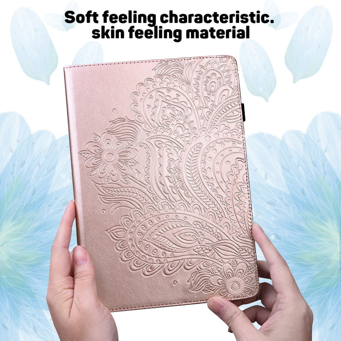 Peacock Embossed Pattern Tpu + Pu Horizontal Flip Leather Case With Holder & Card Slots & Wallet & Sleep / Wake-Up Function