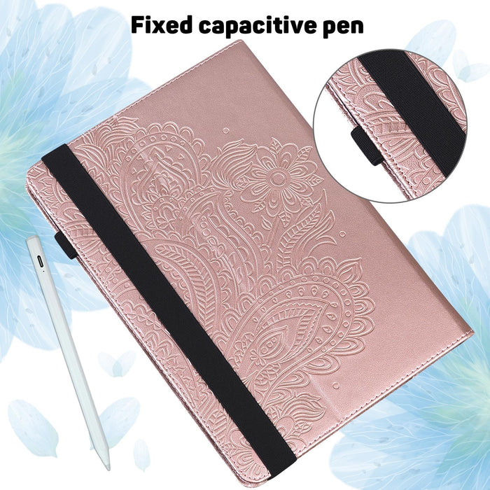 Peacock Embossed Pattern Tpu + Pu Horizontal Flip Leather Case With Holder & Card Slots & Wallet & Sleep / Wake-Up Function