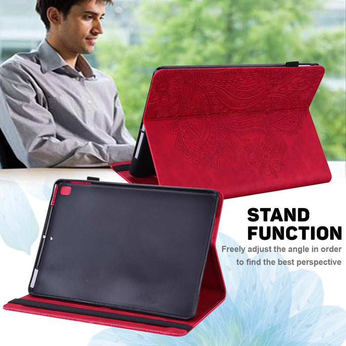 Peacock Embossed Pattern Tpu + Pu Horizontal Flip Leather Case With Holder & Card Slots & Wallet & Sleep / Wake-Up Function