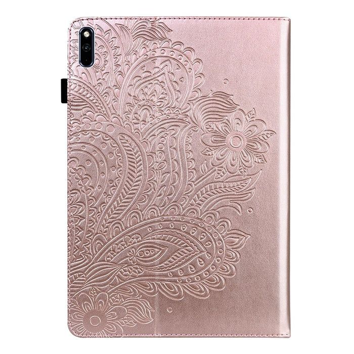 Peacock Embossed Pattern Tpu + Pu Horizontal Flip Leather Case With Holder & Card Slots & Wallet & Sleep / Wake-Up Function