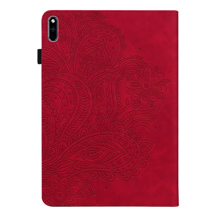 Peacock Embossed Pattern Tpu + Pu Horizontal Flip Leather Case With Holder & Card Slots & Wallet & Sleep / Wake-Up Function