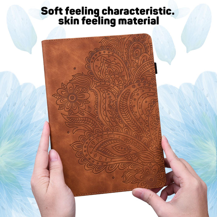 Peacock Embossed Pattern Tpu + Pu Horizontal Flip Leather Case With Holder & Card Slots & Wallet & Sleep / Wake-Up Function
