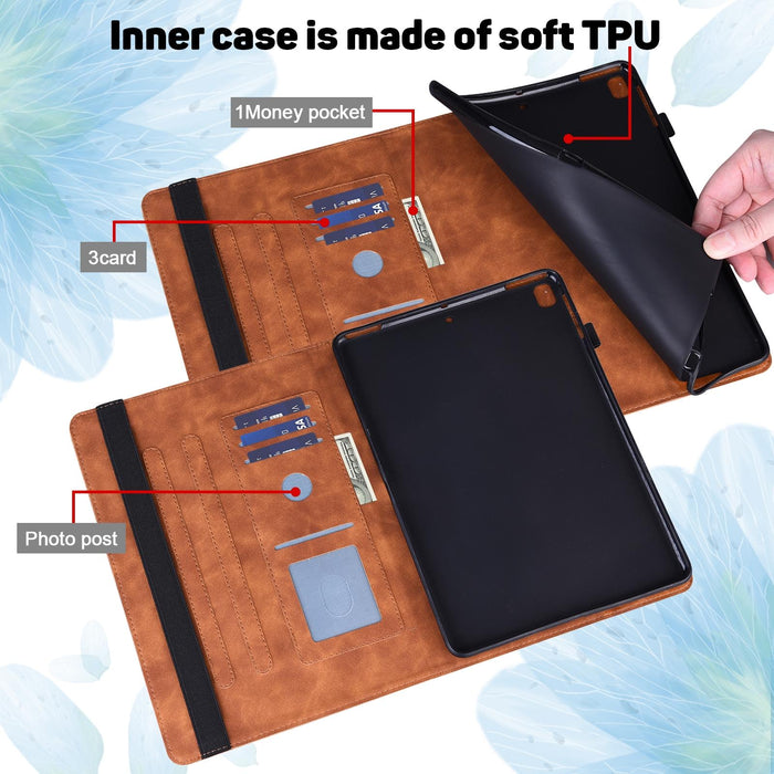 Peacock Embossed Pattern Tpu + Pu Horizontal Flip Leather Case With Holder & Card Slots & Wallet & Sleep / Wake-Up Function