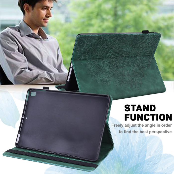 Peacock Embossed Pattern Tpu + Pu Horizontal Flip Leather Case With Holder & Card Slots & Wallet & Sleep / Wake-Up Function
