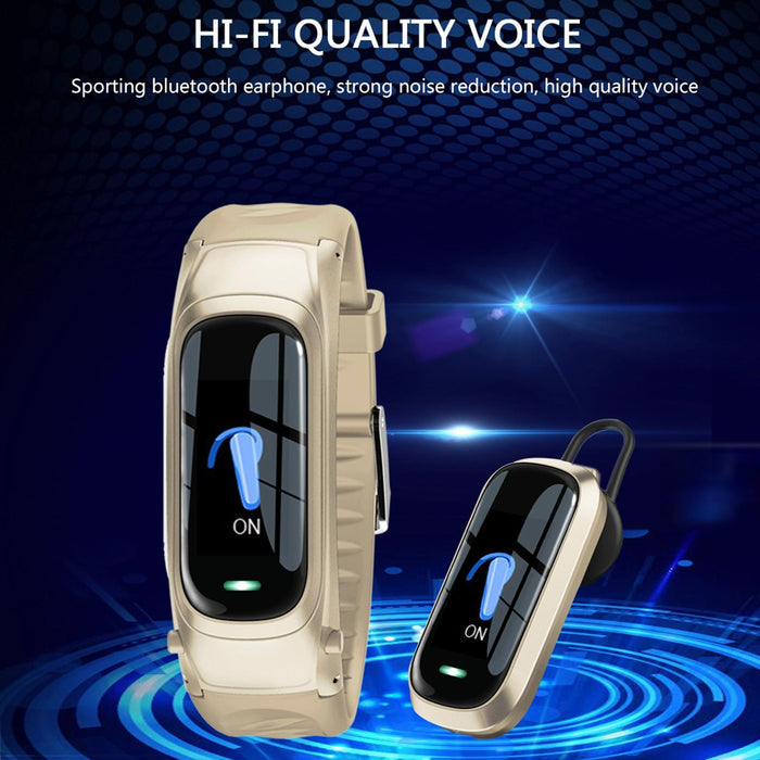 Smart Bracelet With Ai Voice Sleep & Heart Rate Monitoring Call Rejection