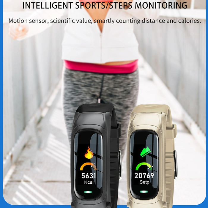 Smart Bracelet With Ai Voice Sleep & Heart Rate Monitoring Call Rejection