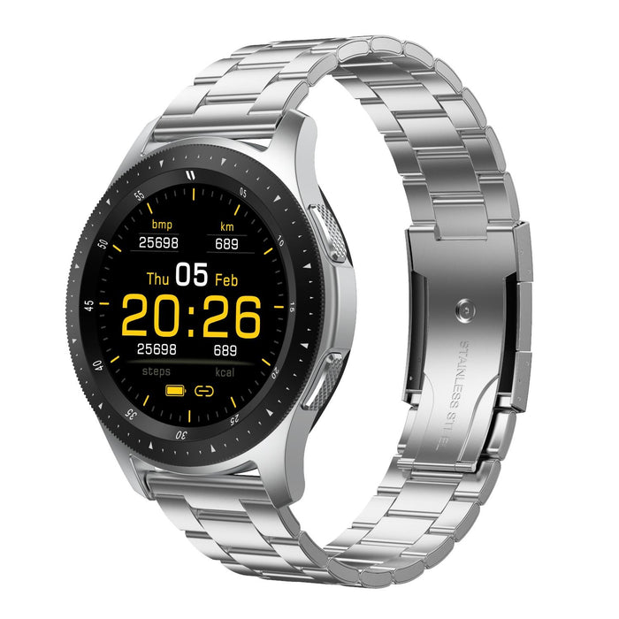 Touch Screen Ip67 Waterproof Smart Bracelet Blood Oxygen Bluetooth Call Heart Rate Steel Strap