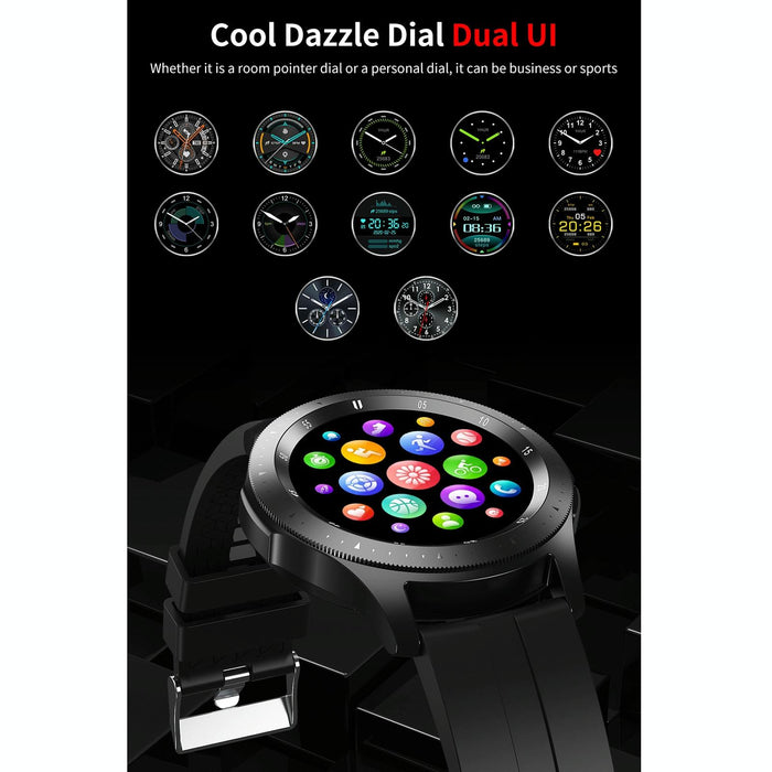 Touch Screen Ip67 Waterproof Smart Bracelet Blood Oxygen Bluetooth Call Heart Rate Steel Strap