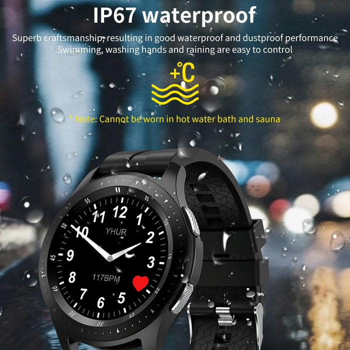 Touch Screen Ip67 Waterproof Smart Bracelet Blood Oxygen Bluetooth Call Heart Rate Steel Strap