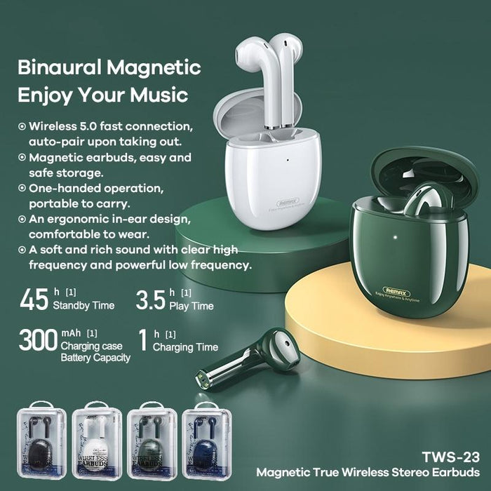 Tws-23 Magnetic True Wireless Stereo Bluetooth 5.0 Earphone