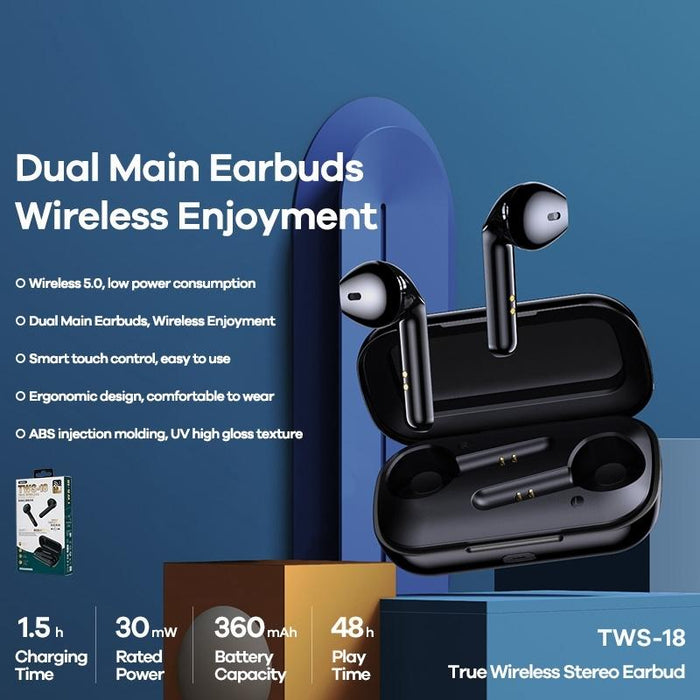 Tws-18 True Wireless Stereo Bluetooth 5.0 Earphone