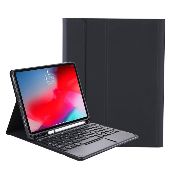 Yt098B-A Detachable Candy Colour Skin Feel Texture Round Keycap Bluetooth Keyboard Leather Case With Touch Control For Ipad Air 4 10.9 2020 / Air 5 10.9 2022