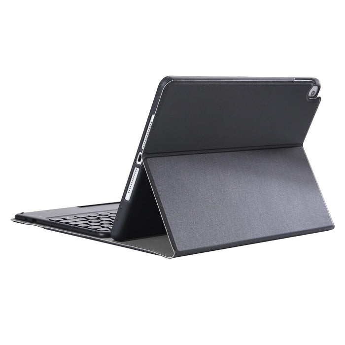 Y2021 Detachable Lambskin Texture Round Keycap Bluetooth Keyboard Leather Tablet Case With Touch Control & Pen Slot & Stand For Ipad Pro 11 2021