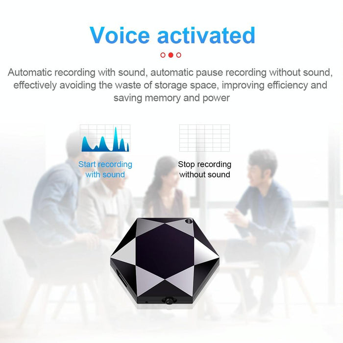 M6 Intelligent Voice Control Noise Reduction Recorder Pendant Capacity 8Gb