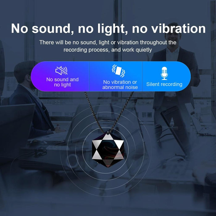 M6 Intelligent Voice Control Noise Reduction Recorder Pendant Capacity 8Gb