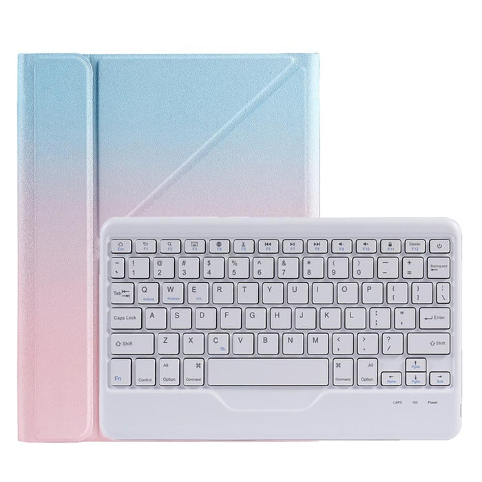 B07 Splittable Bluetooth Keyboard Leather Tablet Case With Triangle Holder & Pen Slot For Ipad 9.7 2018 & 2017 / Pro 9.7 / Air 2