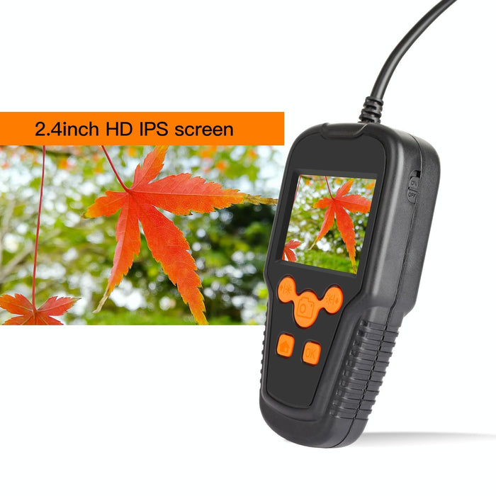 P60A 8Mm 1080P 2.4 Inch Ips Screen Ip68 Waterproof Hd Digital Endoscope Length 2M Hard Cable