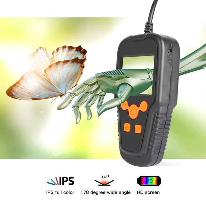 5.5Mm 1080P 2.4 Inch Ips Screen Iwaterproof Hd Digital Endoscope Length 5M Hard Cable