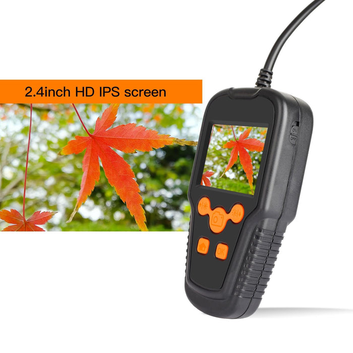 3.9Mm 1080P 2.4 Inch Ips Screen Iwaterproof Hd Digital Endoscope Length 5M Hard Cable