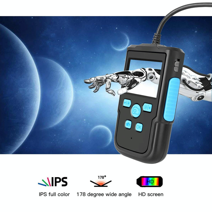P60B 8Mm 1080P 2.4 Inch Ips Screen Ip68 Waterproof Hd Digital Endoscope Length 5M Hard Cable