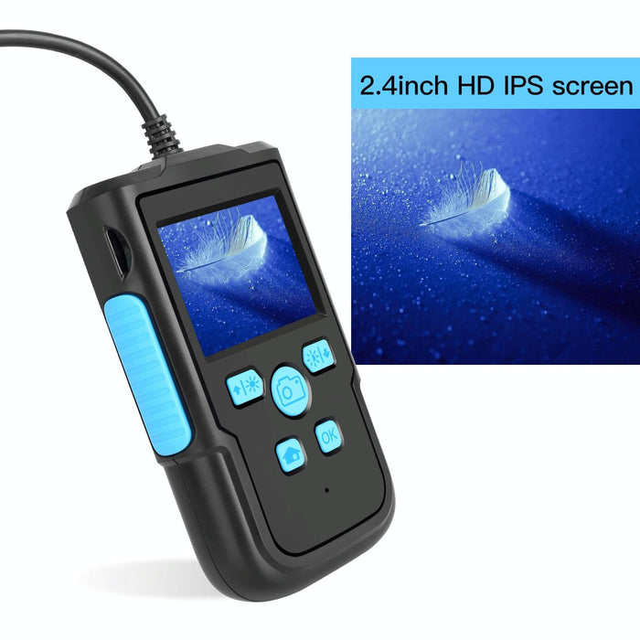 P60B 8Mm 1080P 2.4 Inch Ips Screen Ip68 Waterproof Hd Digital Endoscope Length 10M Hard Cable