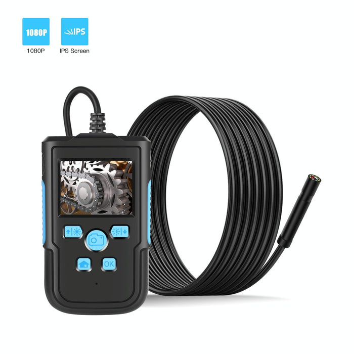 5.5Mm 1080P 2.4 Inch Ips Screen Iwaterproof Hd Digital Endoscope Length 10M Hard Cable