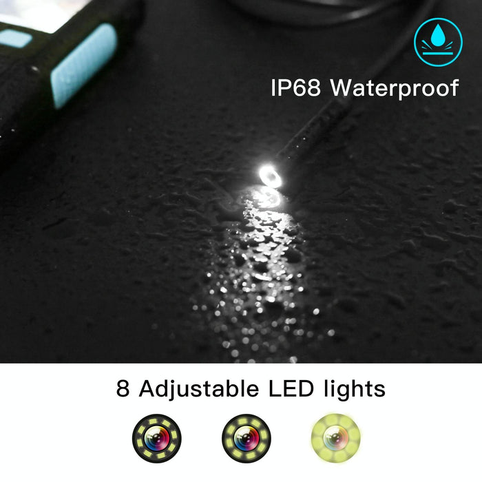 3.9Mm 1080P 2.4 Inch Ips Screen Iwaterproof Hd Digital Endoscope Length 2M Hard Cable