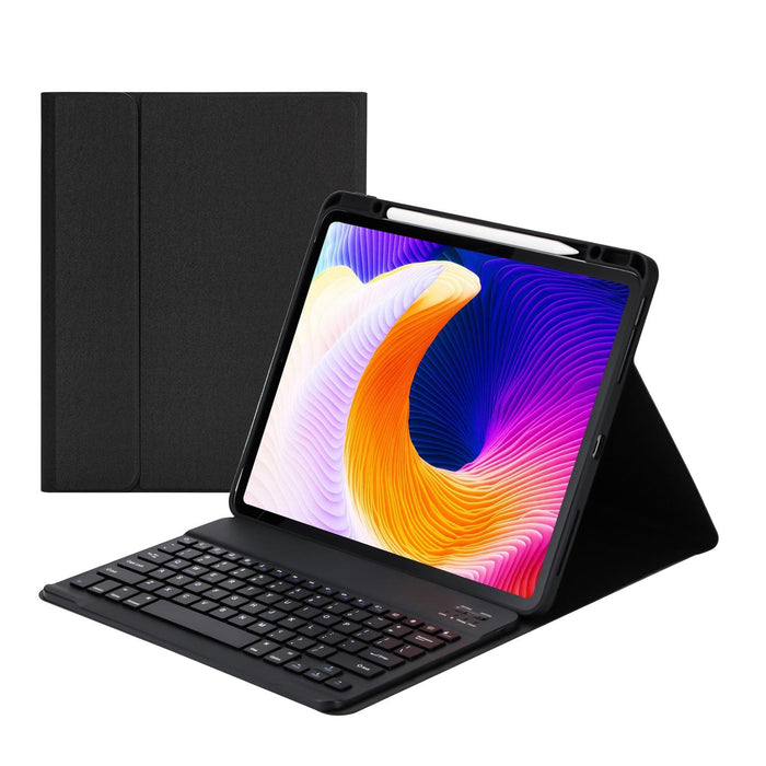 Hk132 Detachable Plastic Bluetooth Keyboard Tablet Case With Holder & Pen Slot For Ipad Pro 12.9 Inch 2021 / 2020 / 2018