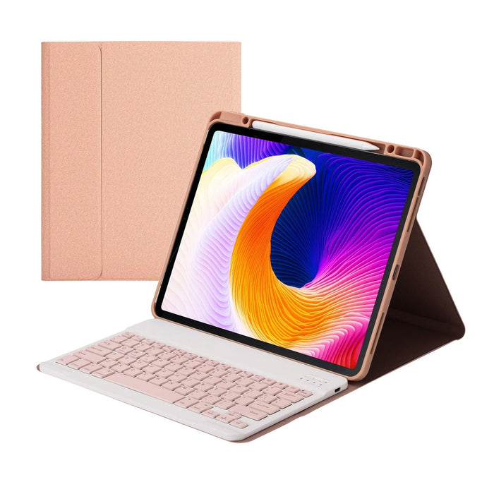 Hk132 Detachable Plastic Bluetooth Keyboard Tablet Case With Holder & Pen Slot For Ipad Pro 12.9 Inch 2021 / 2020 / 2018