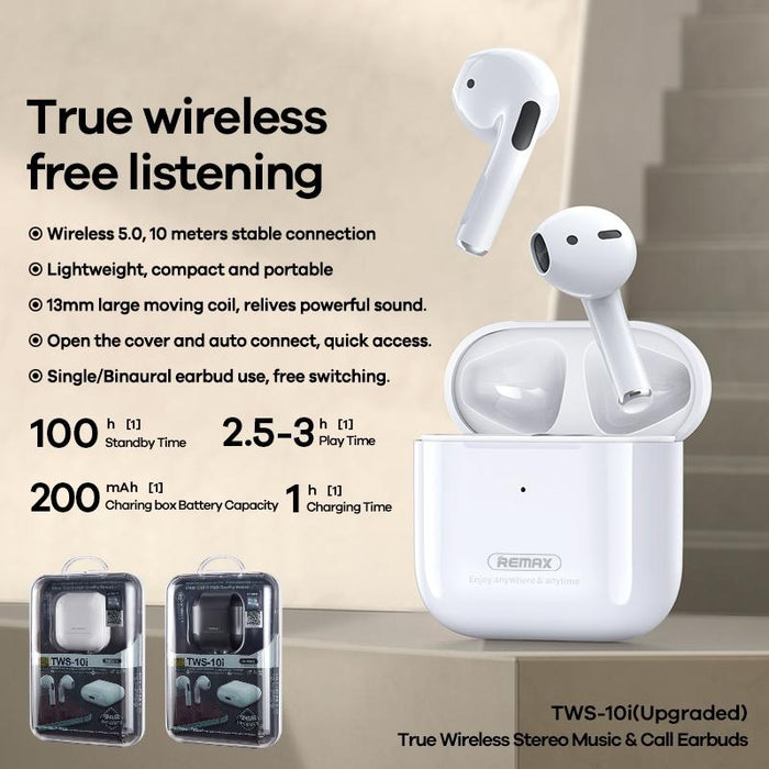 Tws-10I Enhanced Version True Wireless Stereo Music Call Bluetooth 5.0 Earphone