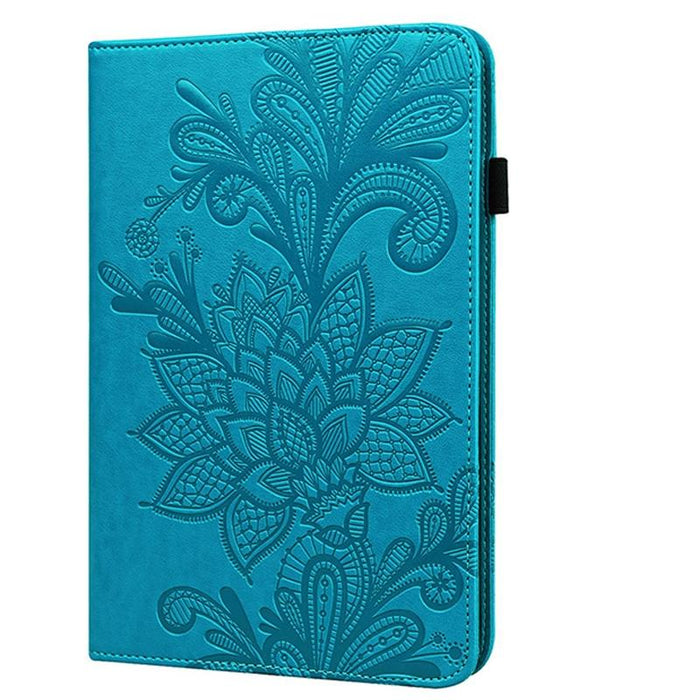 Lace Flower Embossing Pattern Horizontal Flip Leather Case With Holder & Card Slots & Wallet & Photo Frame
