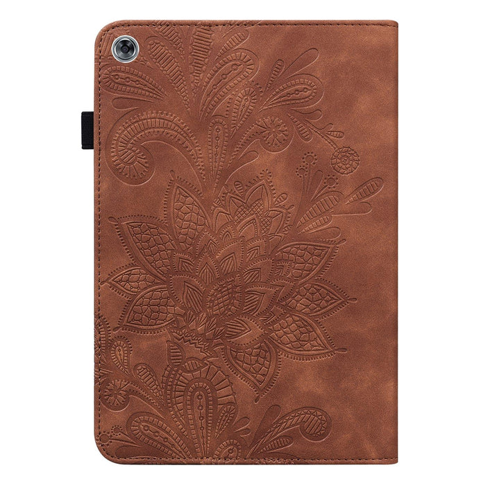 Lace Flower Embossing Pattern Horizontal Flip Leather Case With Holder & Card Slots & Wallet & Photo Frame