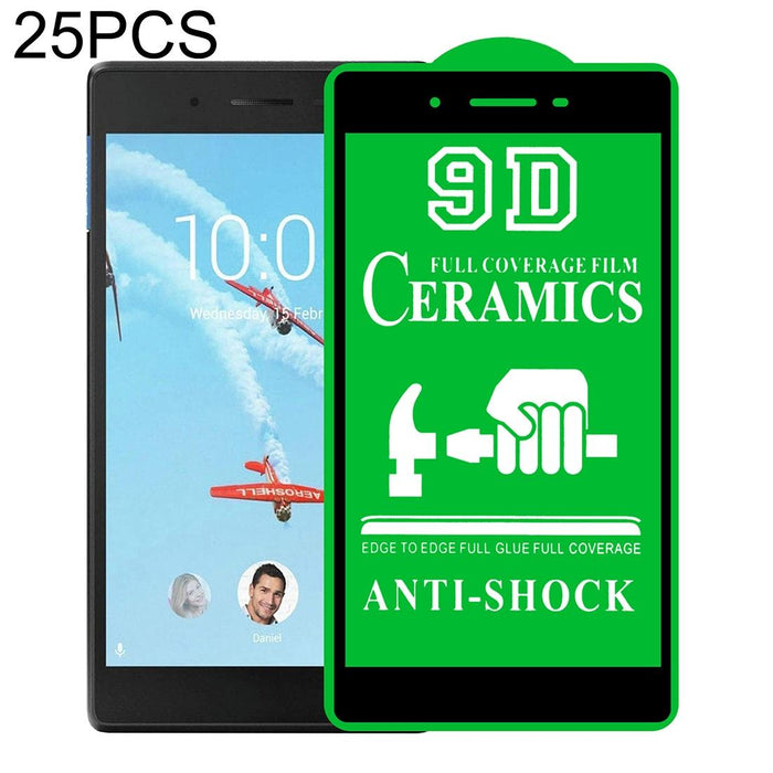 For Lenovo Tab 7 Essential 7304 7.0 Inch 25 Pcs 9D Full Screen Full Glue Ceramic Film