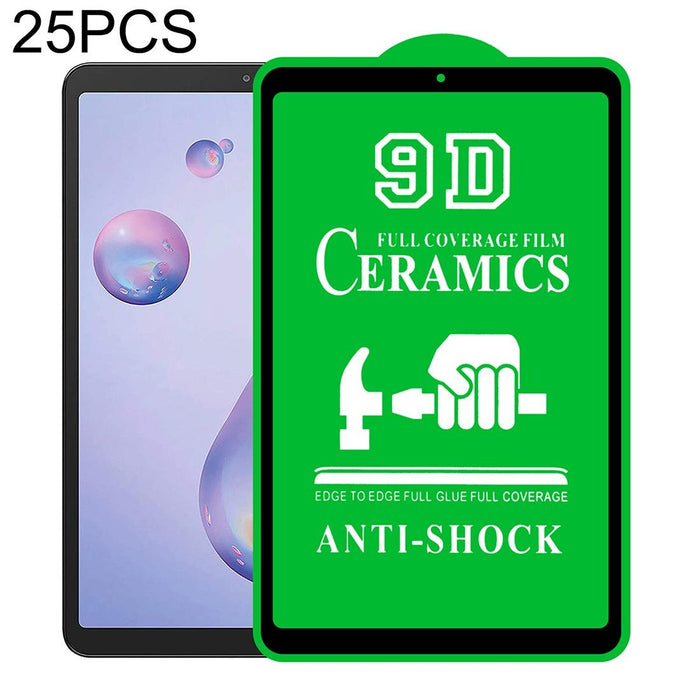 For Samsung Galaxy Tab A 8.4 2020 25 Pcs 9D Full Screen Full Glue Ceramic Film