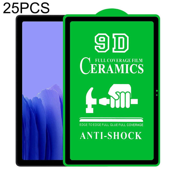 For Samsung Galaxy Tab A7 10.4 2020 T505 25Pcs 9D Full Screen Full Glue Ceramic Film